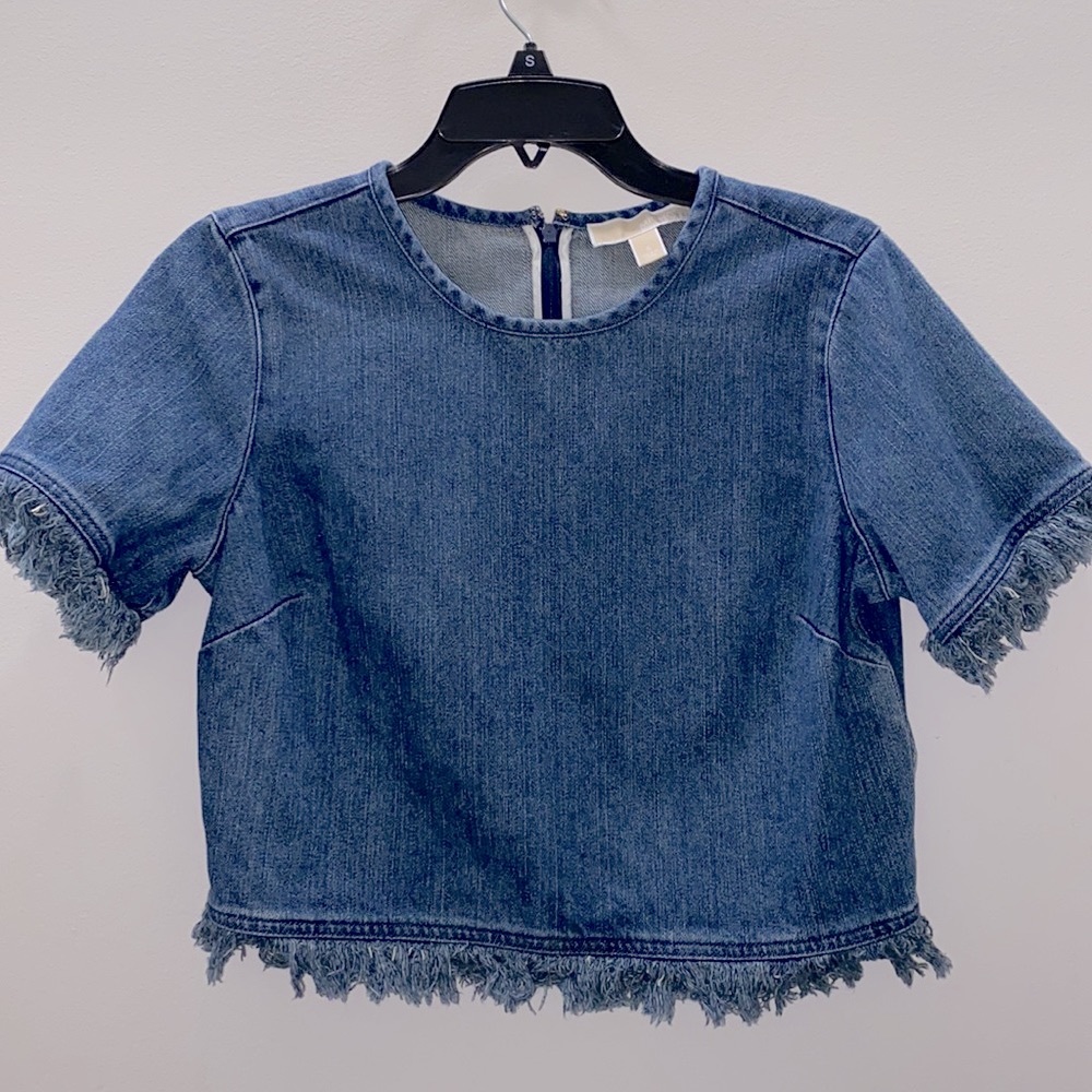Michael kors Denim Fridge Crop Top